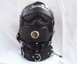 The Dreamer Leather Sensory Deprivation Hood - Oral Sex Capable